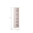 Alice Springs Display Cabinet - 1 Door - Tall - Glass - Sand