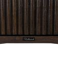 Luxor Brushed Brass Ribbed 1 Door Large Curved Cabinet