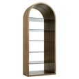 Bowic Display Cabinet - Arch - Brushed Gold - Glass and Metal