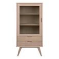 A-Line White Oak 2 Drawers Display Cabinet