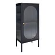 Adelaide Cabinet - 1 Door - Narrow - Black Metal