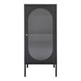 Adelaide Cabinet - 1 Door - Narrow - Black Metal