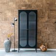 Adelaide Cabinet - 2 Door - Tall - Black Metal