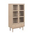 Aston Display Cabinet - 2 Door - Oak