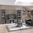 Augusta Grey Oak Effect 1 Door Display Cabinet LHF