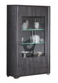Augusta Grey Oak Effect 2 Door Display Cabinet