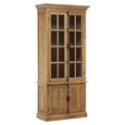 Banten Display Cabinet - 2 Door - Pine Wood