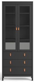Barcelona Black 2 Door Display Cabinet