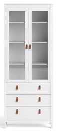 Barcelona White 2 Door Display Cabinet