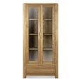 Bergen Display Unit - 2 Door - 1 Drawer - Oak