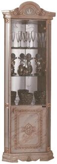 Betty Onyx Italian Corner Display Cabinet