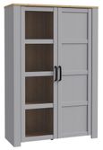Bohol Grey 2 Door Display Cabinet