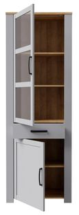 Bohol Grey Narrow Display Cabinet