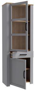 Bohol Grey Narrow Display Cabinet