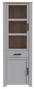Bohol Grey Narrow Display Cabinet