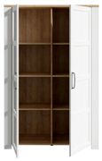 Bohol White 2 Door Display Cabinet