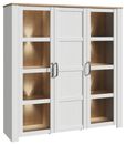 Bohol White 3 Door Large Display Cabinet