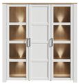Bohol White 3 Door Large Display Cabinet