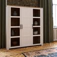 Bohol White 3 Door Large Display Cabinet