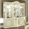 Torriani Display Cabinet - 3 Glass Door - Ivory