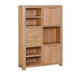 Carly Display Cabinet - 2 Door - High - Oak