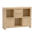 Carly Display Cabinet - 2 Door - Low - Oak
