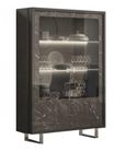 Carvelle Dark Grey 2 Door Display Cabinet