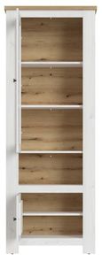 Celesto White Narrow Display Cabinet