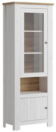 Celesto White Narrow Display Cabinet