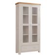 Clarion Display Cabinet - 2 Door - Oak and Grey