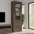 Corona Oak Effect Narrow Display Cabinet