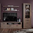 Corona Oak Effect Narrow Display Cabinet