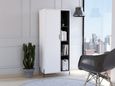 Dallas White and Grey Display Cabinet