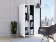 Dallas White and Grey Display Cabinet