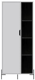 Dallas White and Grey Display Cabinet