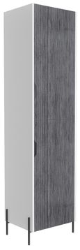Dallas White and Grey Storage Cabinet