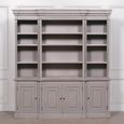 Distressed Grey Display Cabinet - Large