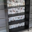 Display Cabinet - Black Metal and Glass - 2 Door