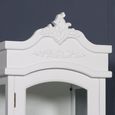 French Style Display Cabinet - White - Narrow