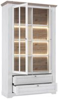 Iloppa Snowy Oak and Oak Nelson Display Cabinet