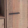 Industrial Rustic Oak Effect 5 Door Kitchen Cabinet