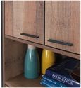 Industrial Rustic Oak Effect Tall Storage Cabinet