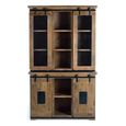 Iron Works Display Cabinet - Mango Wood - 4 Door