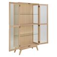 Marte Display Cabinet - 2 Door - White Oak
