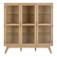 Marte Display Cabinet - 3 Door - White Oak