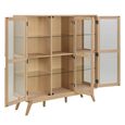 Marte Display Cabinet - 3 Door - White Oak