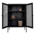 Melbourne Cabinet - 2 Door - Black Metal