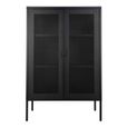 Melbourne Cabinet - 2 Door - Black Metal
