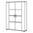 Messina White and Grey 2 Door Display Cabinet