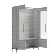 Mia Display Cabinet - 2 Door - Grey